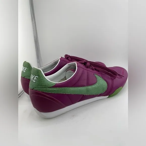 NWOT Vintage Nike Sprint Sister Running Shoes Women 11 Deep Purple Green Swoosh