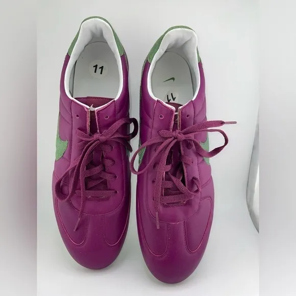 NWOT Vintage Nike Sprint Sister Running Shoes Women 11 Deep Purple Green Swoosh