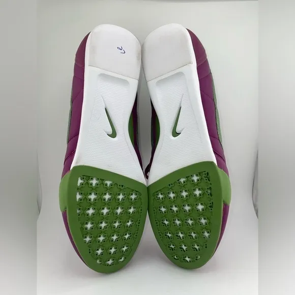 NWOT Vintage Nike Sprint Sister Running Shoes Women 11 Deep Purple Green Swoosh