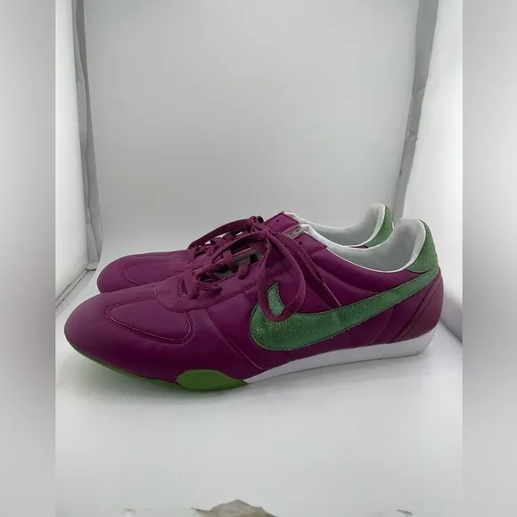 NWOT Vintage Nike Sprint Sister Running Shoes Women 11 Deep Purple Green Swoosh