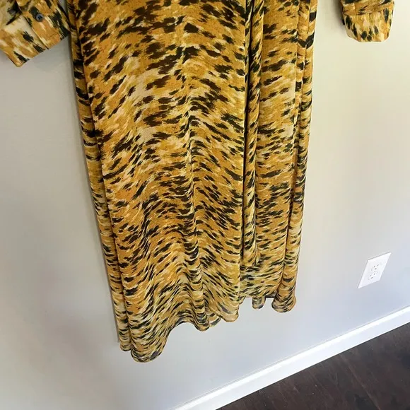 NWOT Whistles INES IKAT ANIMAL DRESS in Yellow Multi Women's Size 0