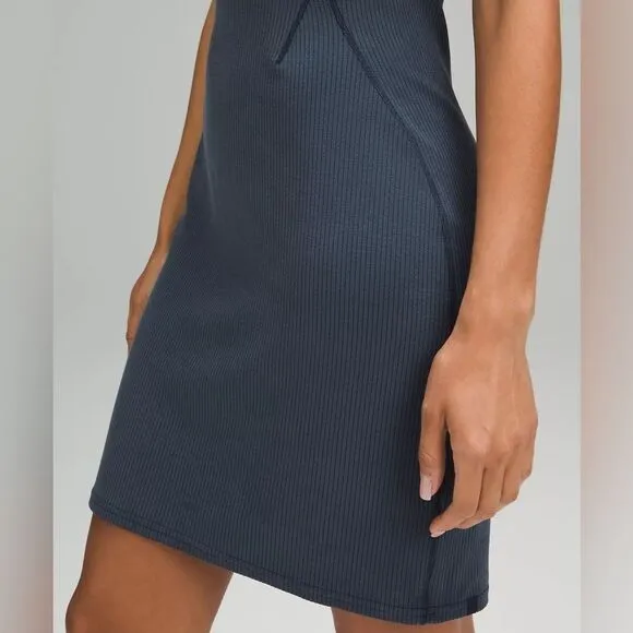 NWOT Lululemon Ribbed Softstreme Slim-Fit Tank Dress size 8