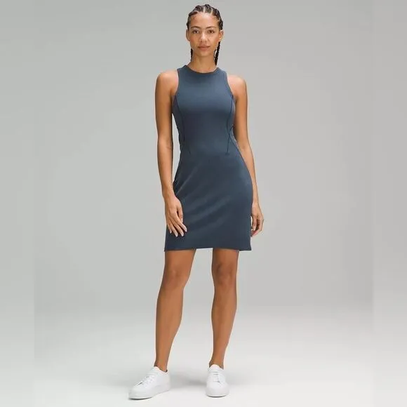 NWOT Lululemon Ribbed Softstreme Slim-Fit Tank Dress size 8