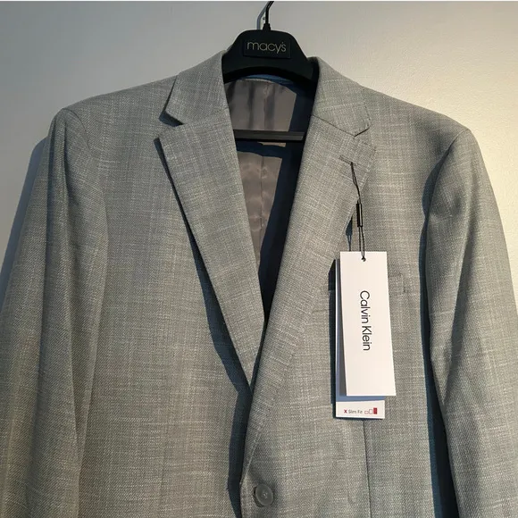 NWT $295 Calvin Klein X-Slim Fit Blazer, Mint Green, Men’s 36S