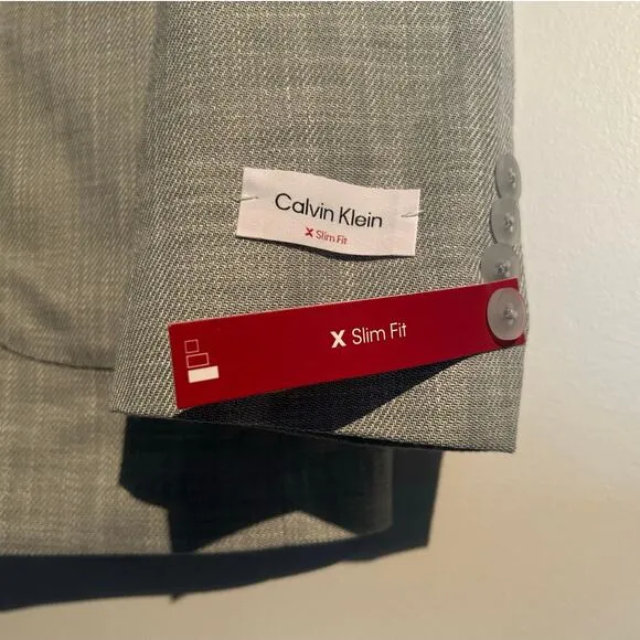 NWT $295 Calvin Klein X-Slim Fit Blazer, Mint Green, Men’s 44L