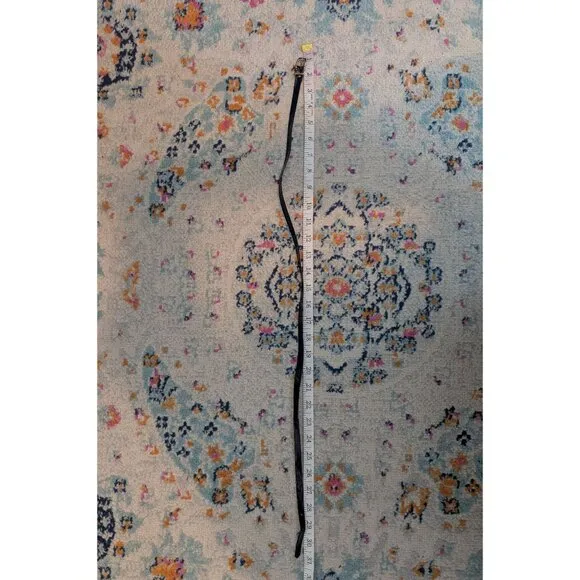 NWT 80's ILGWU Tag Panther Navy Belted Velvet‎ Maxi Skirt - 9/10