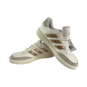 NWT Adidas Courtblock Sneakers White Gold Women’s Size 9.5