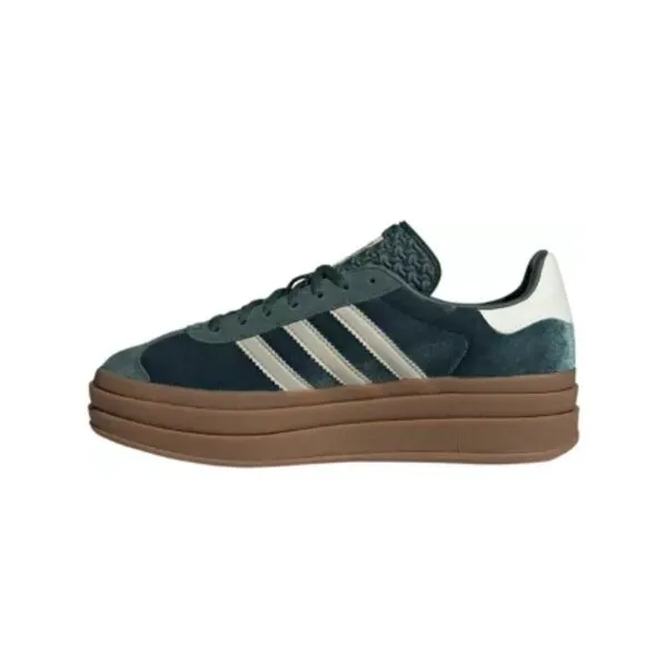 🆕💯NWT💯🆕 adidas Originals Women's Gazelle Bold Shoes. 🟢Color: Green/Grey🟢