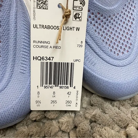 NWT ADIDAS Women’s Ultraboost Light Running Sneakers Blue Dawn Coral Fusion 9.5