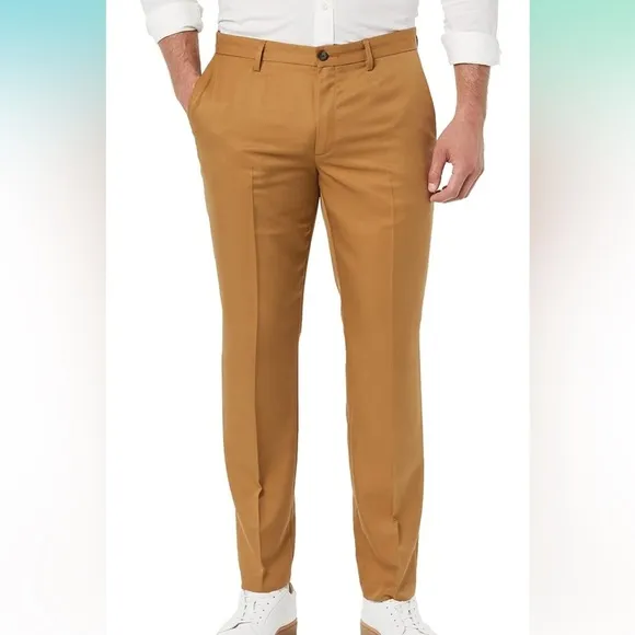 NWT Amazon Essentials Men's Slim-Fit Flat-Front Dress Pant