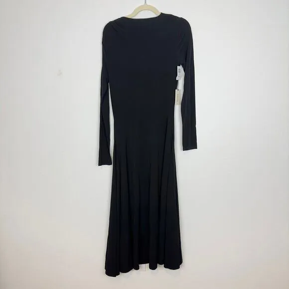 NWT Aritzia Babaton Renzo Maxi Dress in Black Size Medium