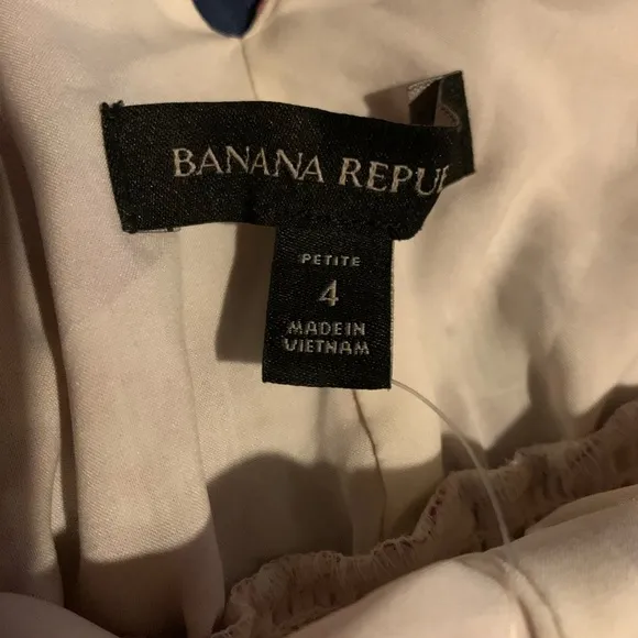 NWT Banana Republic 4P floral, smocked waist maxi dress, lined with double slits