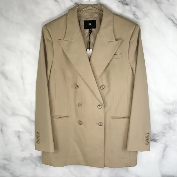 NWT Banana Republic Vasto Relaxed Oversized Wool Blazer Jacket Italian Wool 14