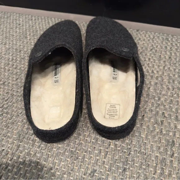 NWT - Birkenstock -Gray Slippers Size EU 41