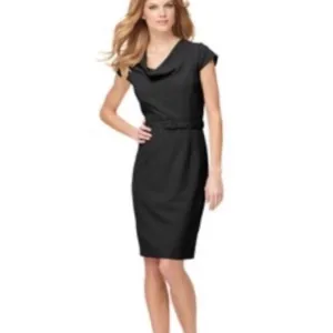 NWT CALVIN KLEIN Cowl Neck Cap Sleeve Shea…