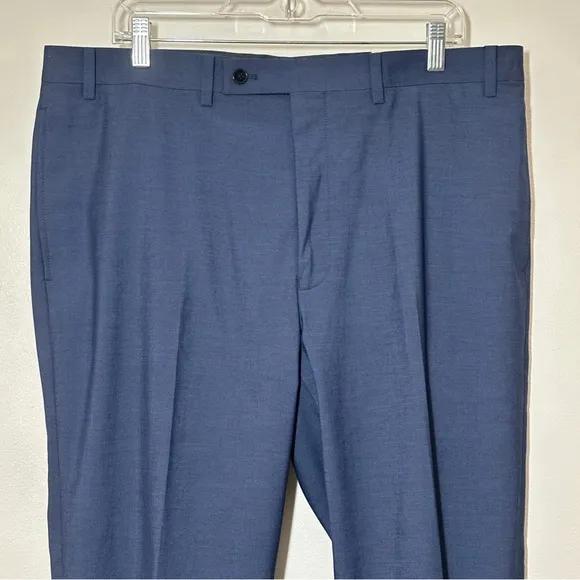 NWT Calvin Klein Men's Jerome X Slim-Fit Performance Dress Pants Blue Sz 38