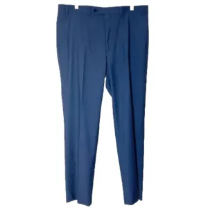 NWT Calvin Klein Men's Jerome X Slim-Fit Performance Dress Pants Blue Sz 38