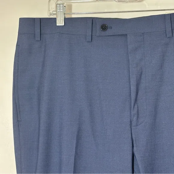 NWT Calvin Klein Men's Jerome X Slim-Fit Performance Dress Pants Blue Sz 38