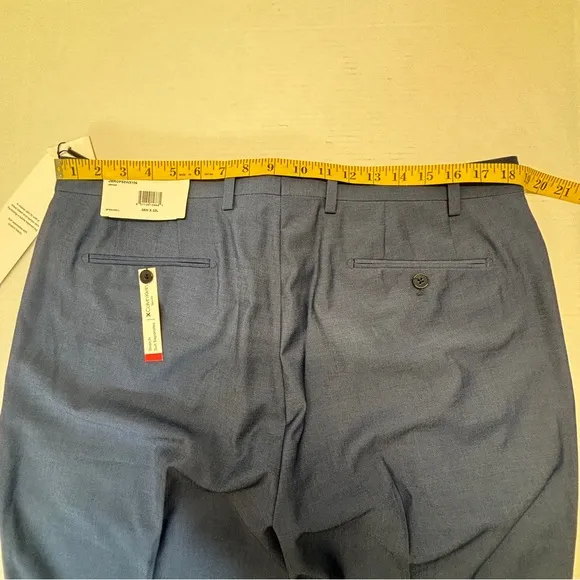 NWT Calvin Klein Men's Jerome X Slim-Fit Performance Dress Pants Blue Sz 38