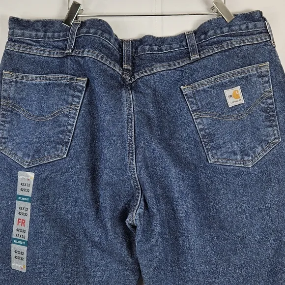 NWT Carhartt FR Relaxed Fit Jeans Flame Resistant, HRC3, NFPA 70E, NFPA211 42×32