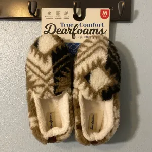 NWT Dearfoams True Comfort Memory Foam Slippers