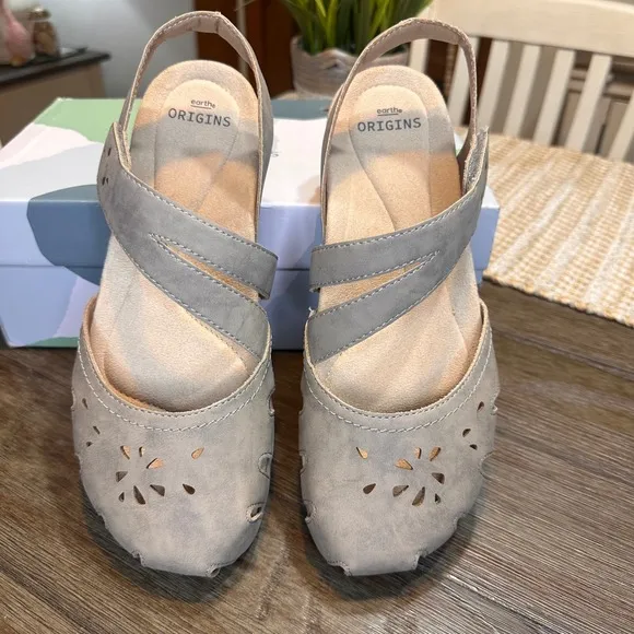 NWT Earth Origins Sandals Bosk Brenda Coco Slingback Sandal Hiking Shoes 10M