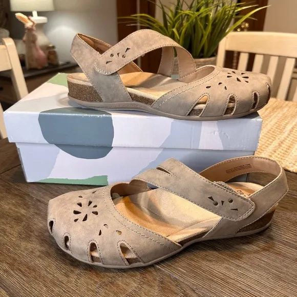 NWT Earth Origins Sandals Bosk Brenda Coco Slingback Sandal Hiking Shoes 10M