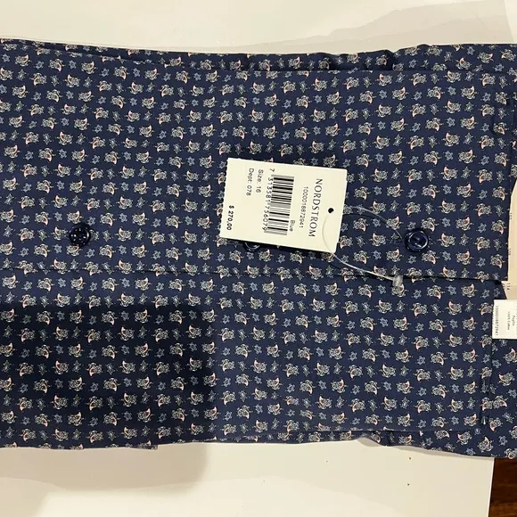 NWT Eton Poplin Button Up