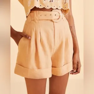 NWT Farm Rio Beige Tailored Shorts