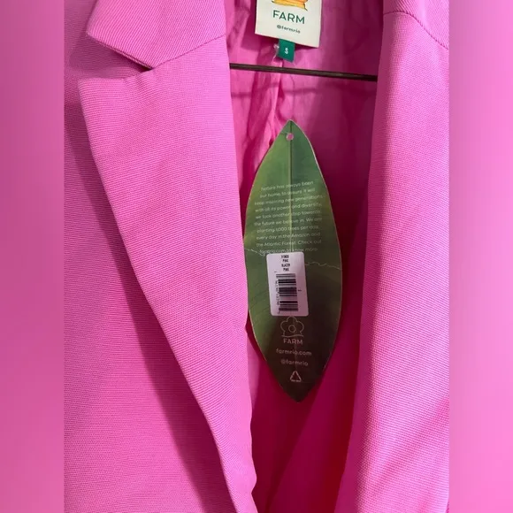 NWT FARM Rio Pink Blazer