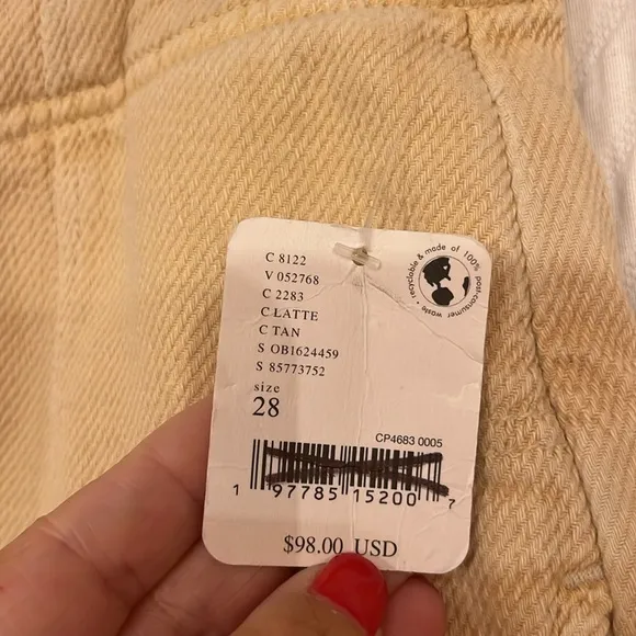 NWT Free People Osaka Mid Rise Barrel Jeans
