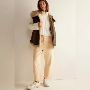 NWT Free People Osaka Mid Rise Barrel Jeans