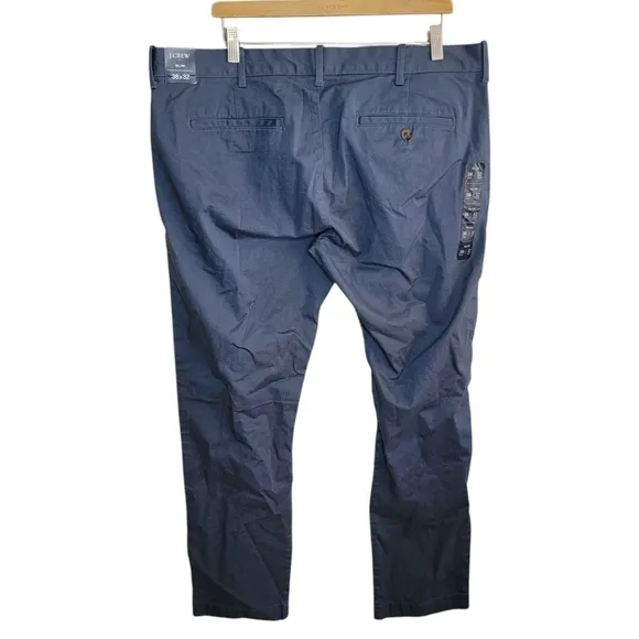 NWT J. Crew Factory | Slim Flex Fit Men's Blue Chino Dress Pants Size 38x32