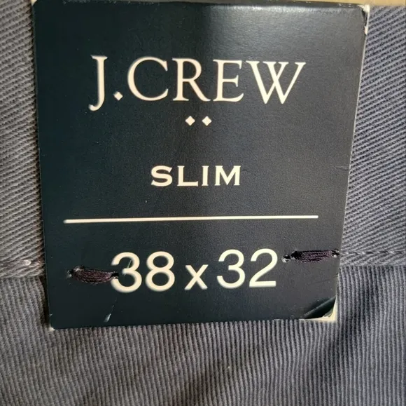 NWT J. Crew Factory | Slim Flex Fit Men's Blue Chino Dress Pants Size 38x32