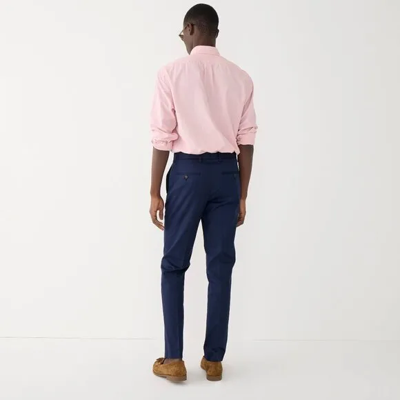 NWT J. Crew Mens Size 36 36x32 Bowery Slim-Fit Dress Pant in Stretch Chino NEW