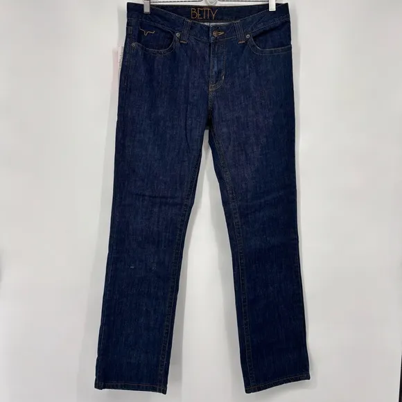 NWT KIMES RANCH Betty dark wash Blue Jeans Size 10 /32 made in USA denim