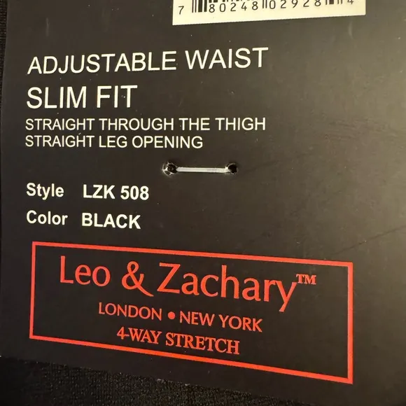 NWT Leo &amp; Zachary Black Dress Pants