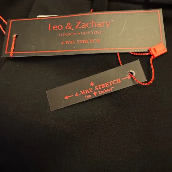 NWT Leo &amp; Zachary Black Dress Pants