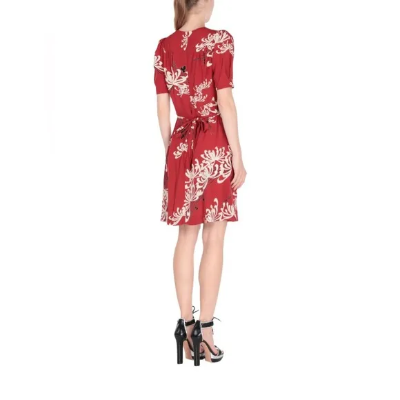 NWT MCQ Alexander McQueen Floral Short Sleeve Tee Shirt  Midi Dress 4