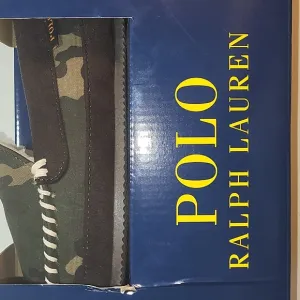 NWT Men's Polo Ralph Lauren Camo Green Slippers (10)