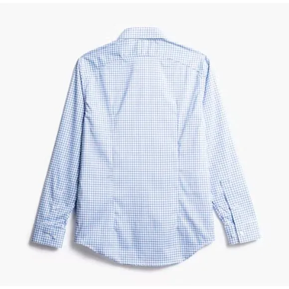 NWT Ministry Of Supply Men's Slim Fit Button Up Aero Dress Shirt Blue White XXL