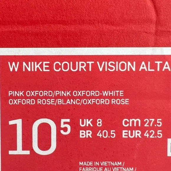 NWT Nike Court Vision Alta LTR Women’s Shoes