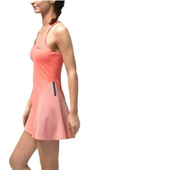Nwt Nike Maria Sharapova Premier Tennis Dress /w Bra Pink M Medium
