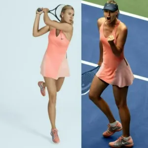 Nwt Nike Maria Sharapova Premier Tennis Dress /w Bra Pink M Medium