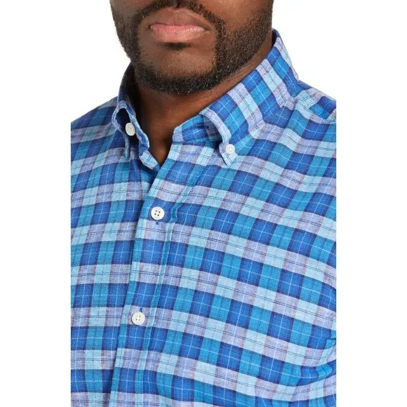 NWT Nordstrom Ledbury Seabrooke Check Dress Shirt