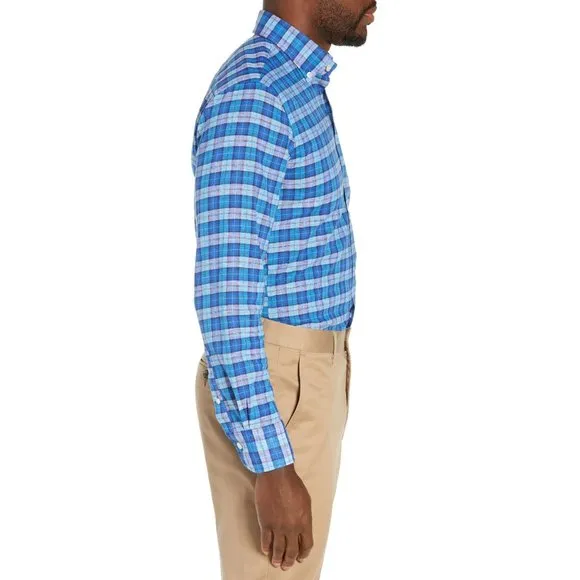 NWT Nordstrom Ledbury Seabrooke Check Dress Shirt