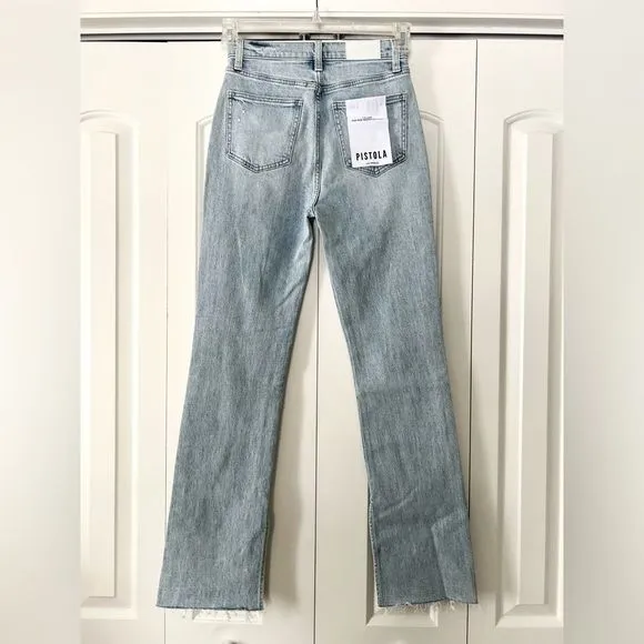 NWT Pistola Colleen High Rise Modern Slim Boot in Views Distressed