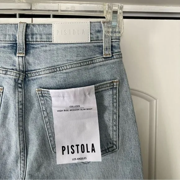NWT Pistola Colleen High Rise Modern Slim Boot in Views Distressed