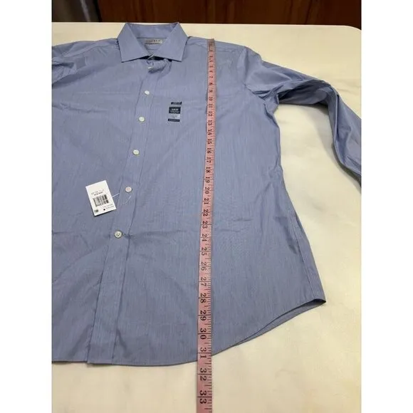NWT Ralph Lauren Cotton Nylon Stretch Slim Fit Button Up Dress Shirt Size XL