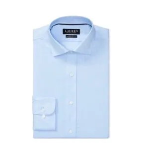 NWT Ralph Lauren Cotton Nylon Stretch Slim Fit Button Up Dress Shirt Size XL